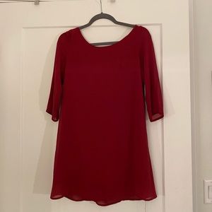 Tobi Adorable Maroon Dress - size S